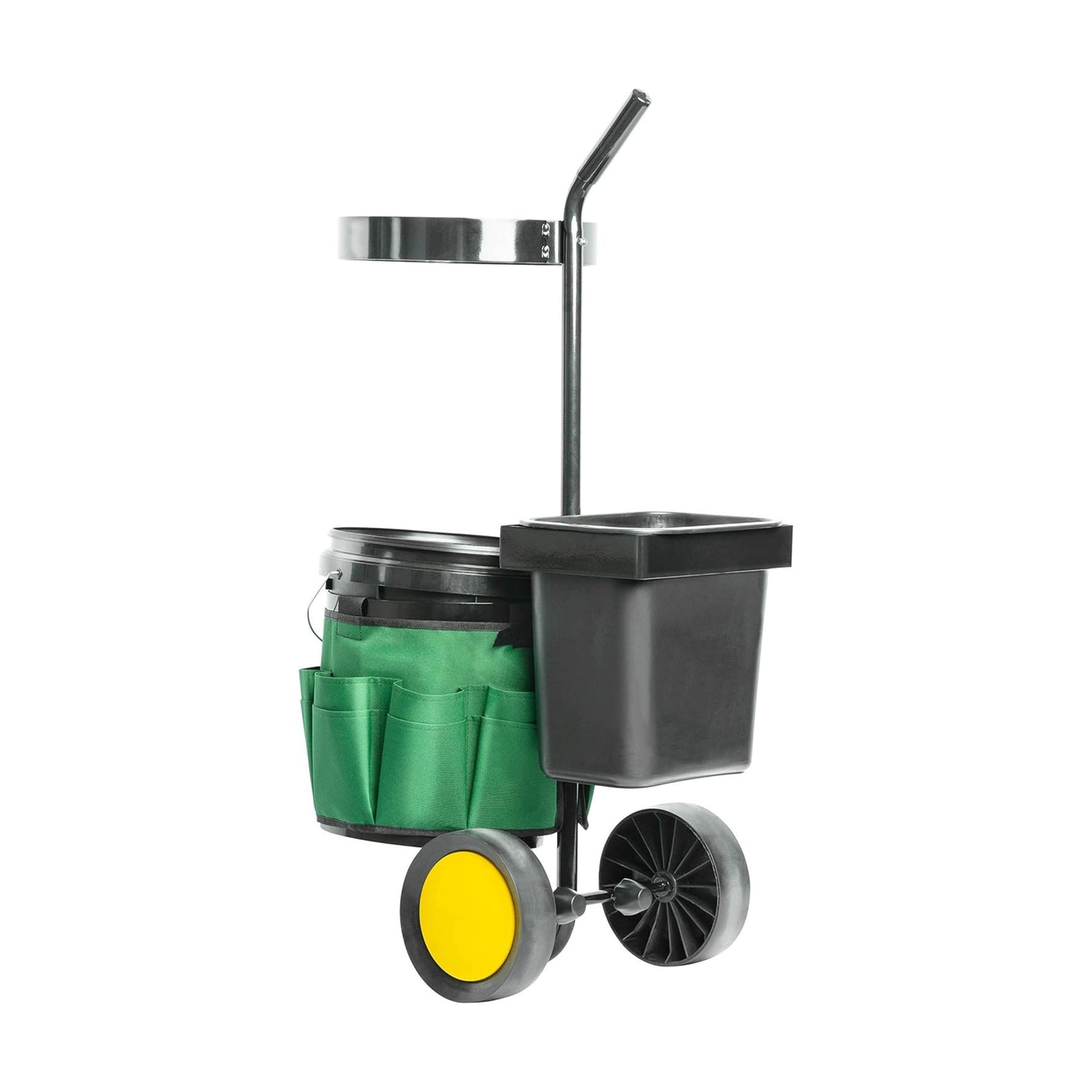 UPP Garten- &amp; Werkzeugtrolley I Transportwagen mit 12 &amp; 20 L Eimer | Gerätehalter und Tasche